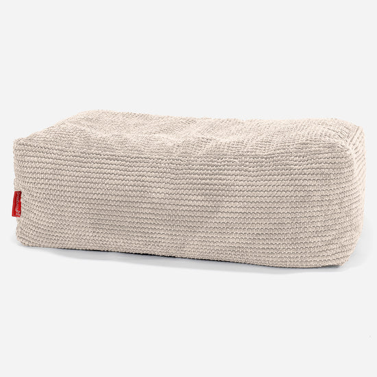 Stor Fodskammel - Pom Pom Cremefarvet 01