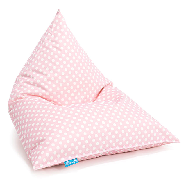 Gaming Sækkestol Børn - Trykt Prikker Pink 01