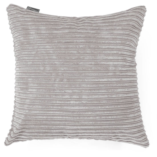 Kæmpe Pudebetræk 70 x 70cm - Klassisk Jernbanefløjl Aluminium Søl 01