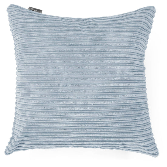 Kæmpe Pude 70 x 70cm - Klassisk Jernbanefløjl Baby Blå 01