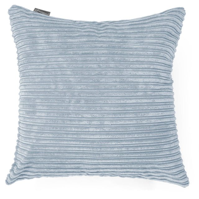 Kæmpe Pude 70 x 70cm - Klassisk Jernbanefløjl Baby Blå 01