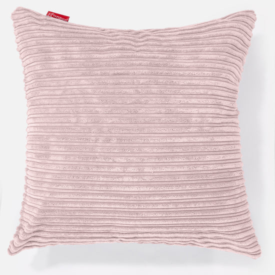 Kæmpe Pude 70 x 70cm - Klassisk Jernbanefløjl Blush Lyserød 01