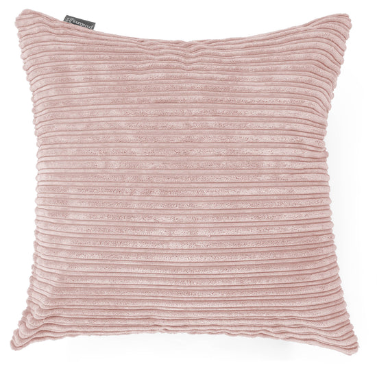 Kæmpe Pude 70 x 70cm - Klassisk Jernbanefløjl Blush Lyserød 01