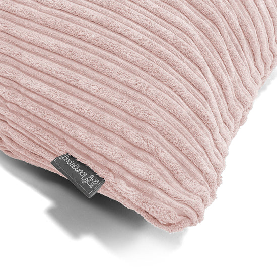 Kæmpe Pude 70 x 70cm - Klassisk Jernbanefløjl Blush Lyserød 03