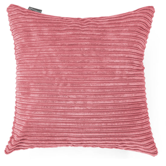 Kæmpe Pude 70 x 70cm - Klassisk Jernbanefløjl Koral 01