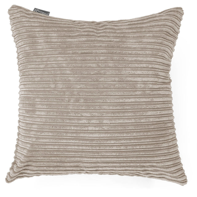 Kæmpe Pude 70 x 70cm - Klassisk Jernbanefløjl Mink 01
