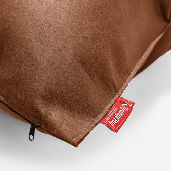 Kæmpe Pude 70 x 70cm - Nødstedte Læder Karamel 02