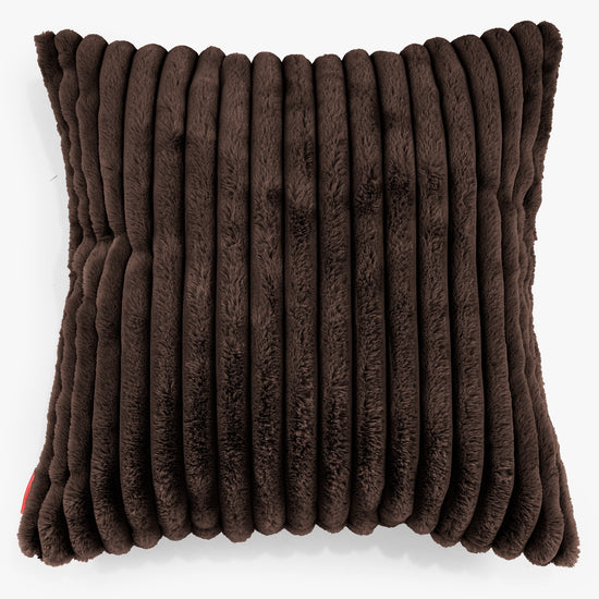 Kæmpe Pudebetræk 70 x 70cm - Ultraplysfløjl Sable 01