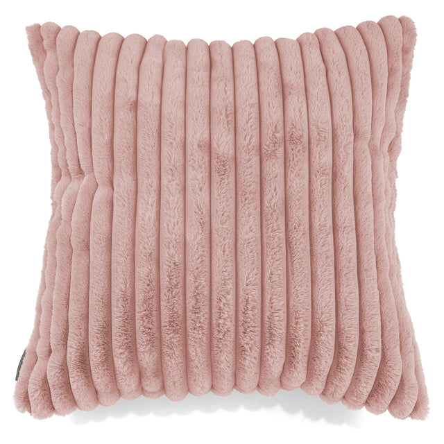 Kæmpe Pudebetræk 70 x 70cm - Ultraplysfløjl Støvet Lyserød 01