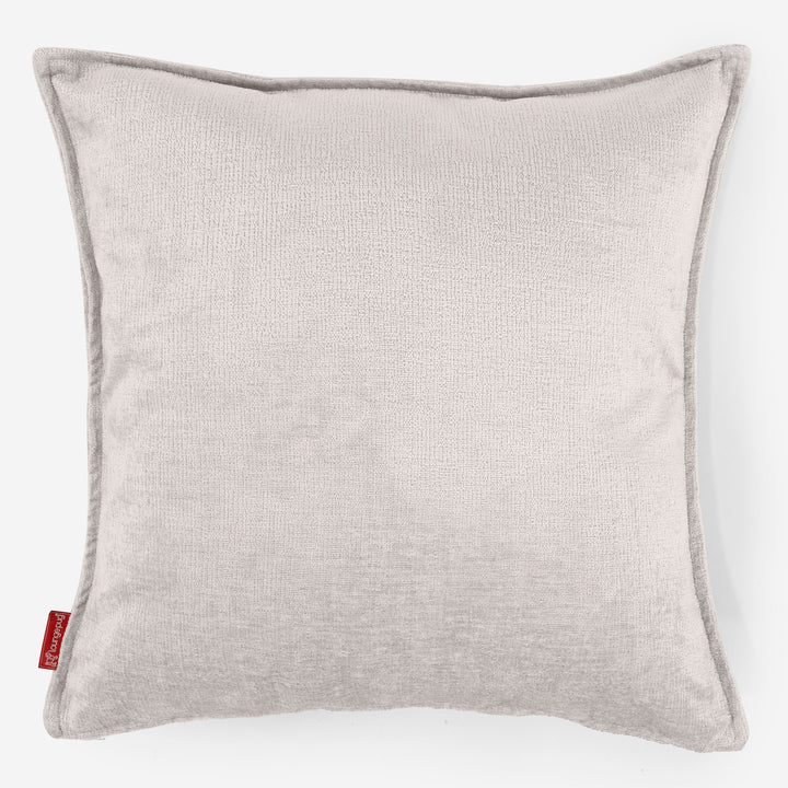 Kæmpe Pudebetræk 70 x 70cm - Chenille Cremefarvet 01