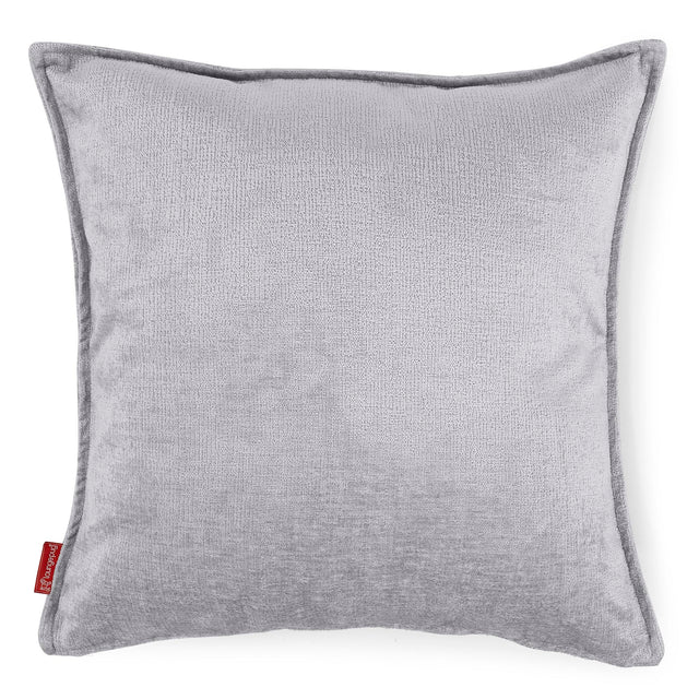 Kæmpe Pudebetræk 70 x 70cm - Chenille Grå 01