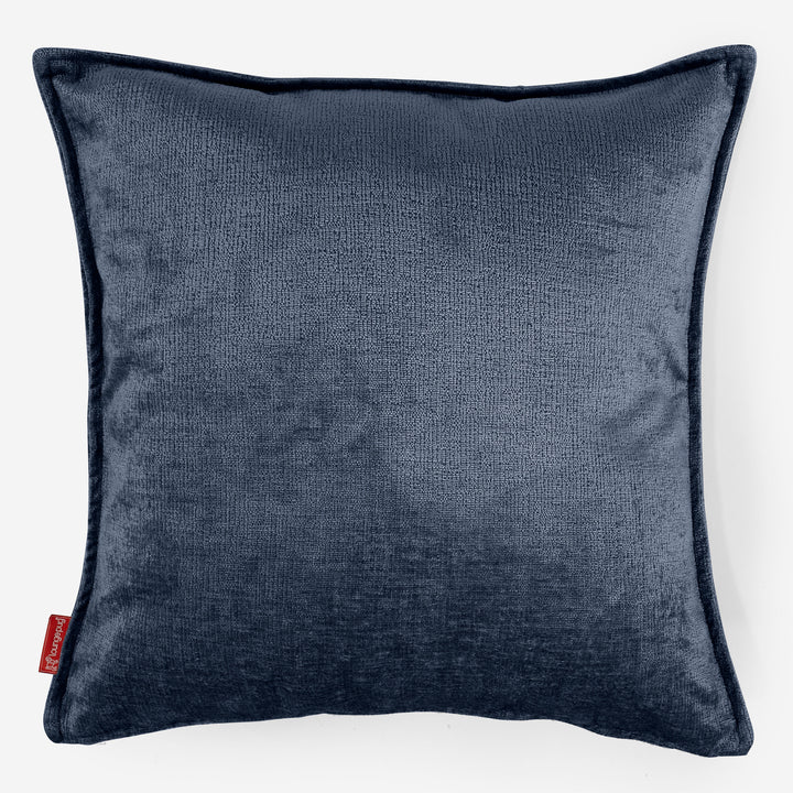 Kæmpe Pudebetræk 70 x 70cm - Chenille Navy 01