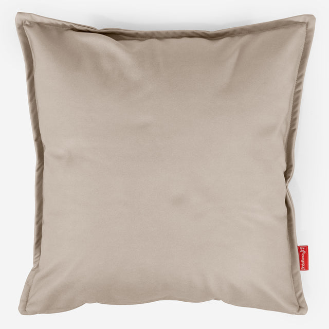 Kæmpe Pudebetræk 70 x 70cm - Vegansk Læder Elfenben 01