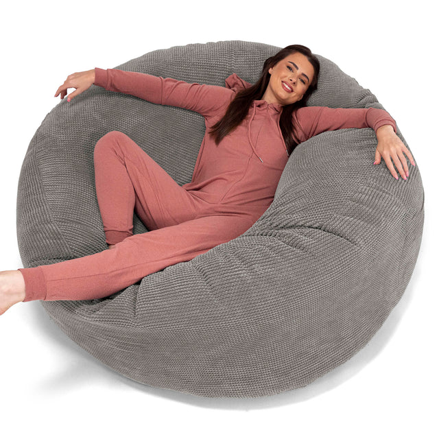 Kæmpe Sækkestol Sofa XXL 'Mega Mammut' - Pom Pom Kul Grå 01