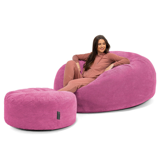 Kæmpe Sækkestol Sofa XXL 'Mega Mammut' - Pom Pom Pink 02