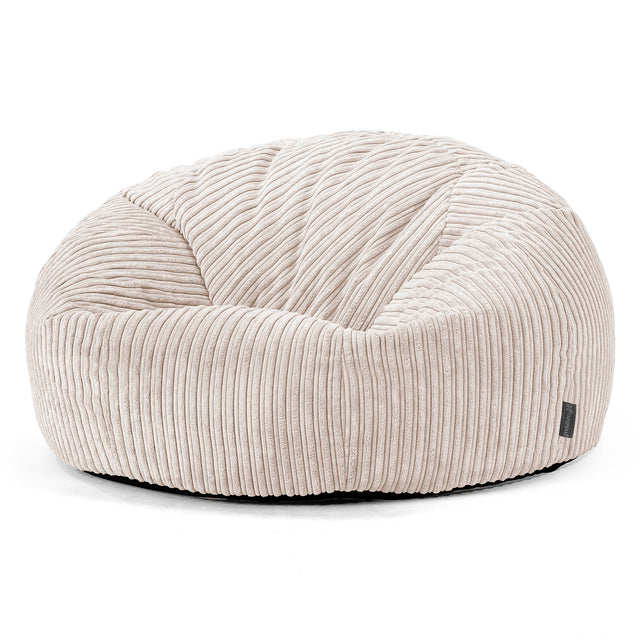 Klassisk Sækkestol Sofa - Klassisk Jernbanefløjl Elfenben 01