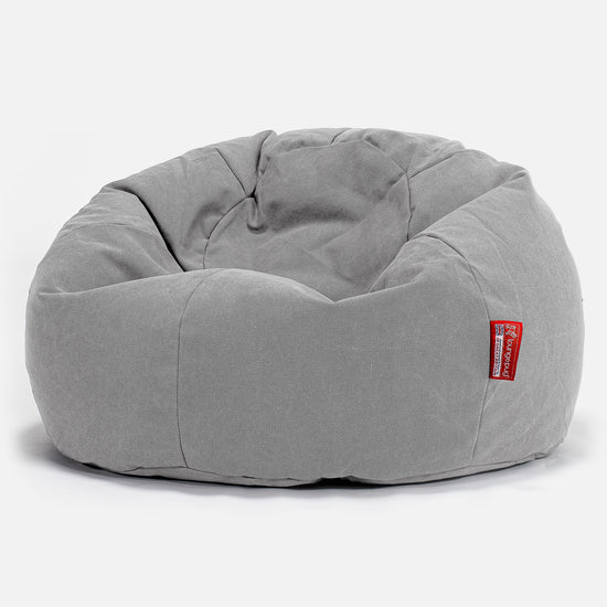 Klassisk Sækkestol - Stonewashed denim Grå 01