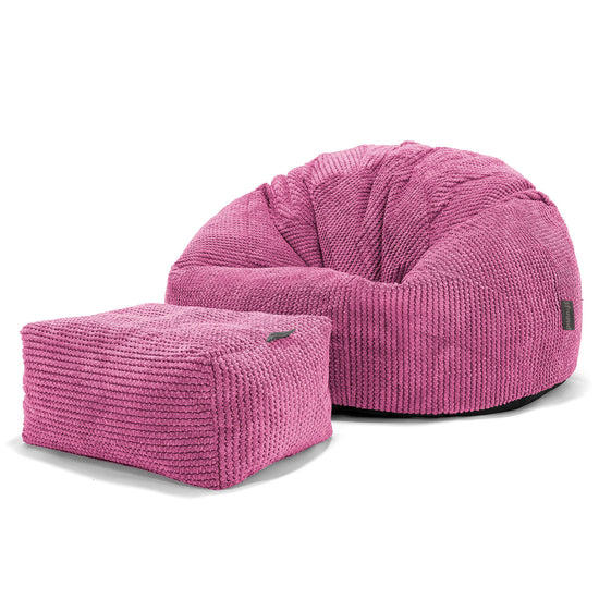 Klassisk Sækkestol - Pom Pom Pink 02