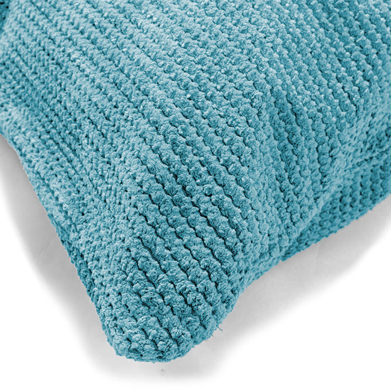 Pude 47 x 47cm - Pom Pom Turkis Blå 03