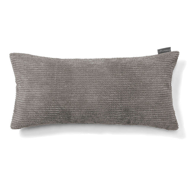 CloudSac 50 Kæmpe Pude med Memory Skum 40 x 80cm - Pom Pom Kul Grå 01