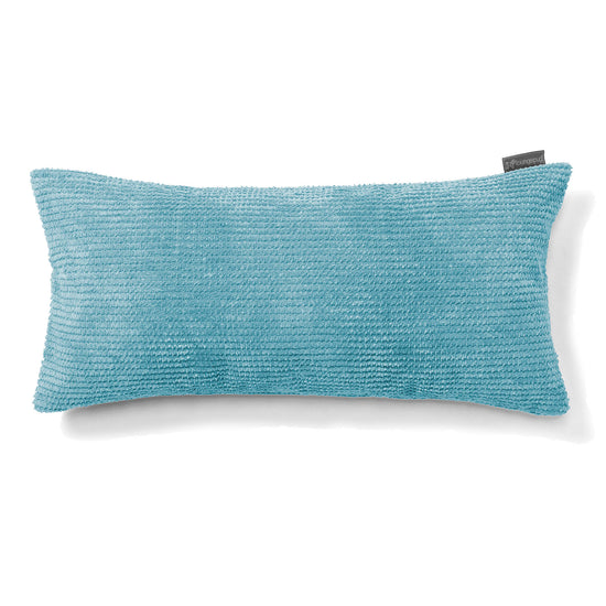 CloudSac 50 Kæmpe Pude med Memory Skum 40 x 80cm - Pom Pom Turkis Blå 01