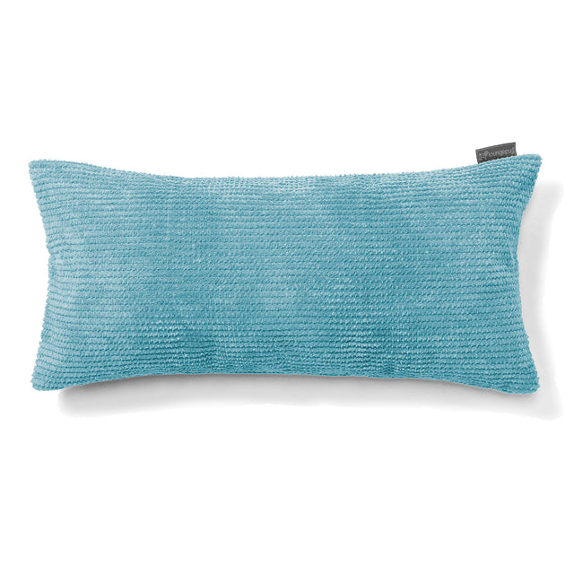 CloudSac 50 Kæmpe Pude med Memory Skum 40 x 80cm - Pom Pom Turkis Blå 01