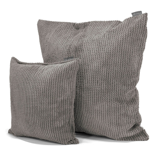 Kæmpe Pude 70 x 70cm - Pom Pom Kul Grå 02