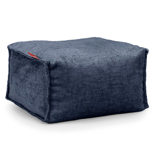 Lille Fodskammel - Chenille Navy 01
