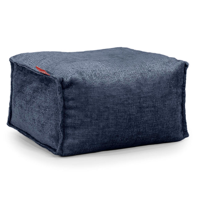 Lille Fodskammel - Chenille Navy 01