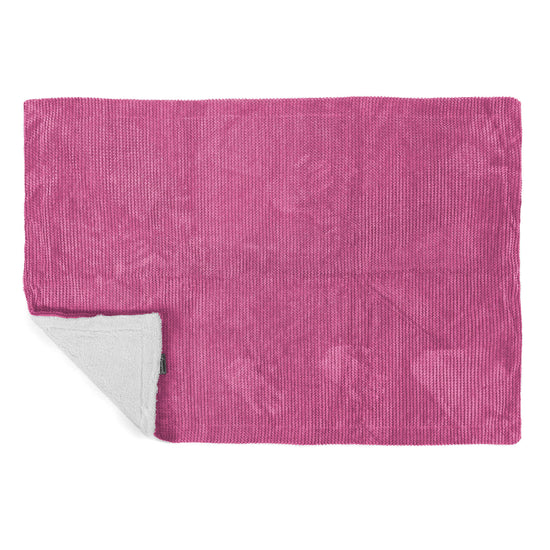 Sherpa Tæppe - Pom Pom Pink 03