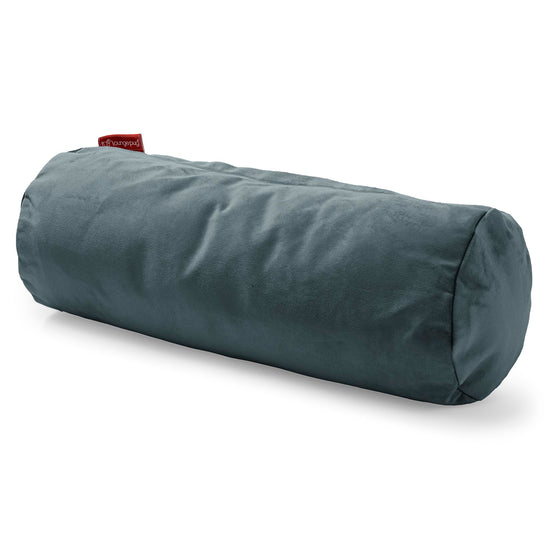 Pøllepude 20 x 55cm - Fløjl Turkis Blå 01