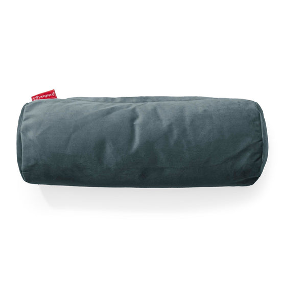 Pøllepude 20 x 55cm - Fløjl Turkis Blå 02