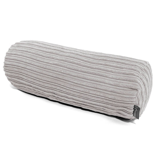 Pøllepudebetræk 20 x 55cm - Klassisk Jernbanefløjl Aluminium Søl 01