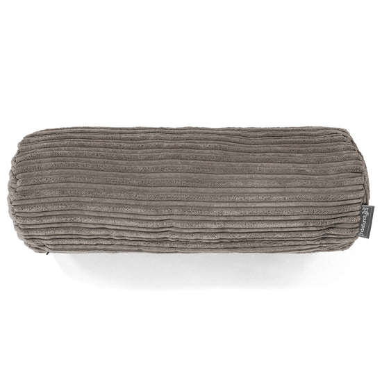 Pøllepude 20 x 55cm - Klassisk Jernbanefløjl Grafit Grå 02