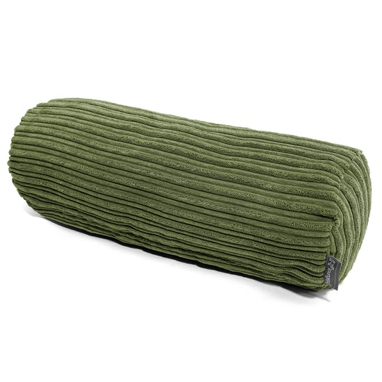 Pøllepudebetræk 20 x 55cm - Klassisk Jernbanefløjl Skovgrøn 01