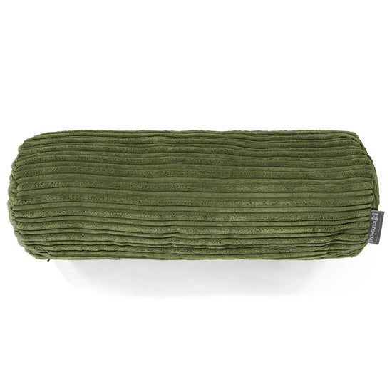 Pøllepudebetræk 20 x 55cm - Klassisk Jernbanefløjl Skovgrøn 02