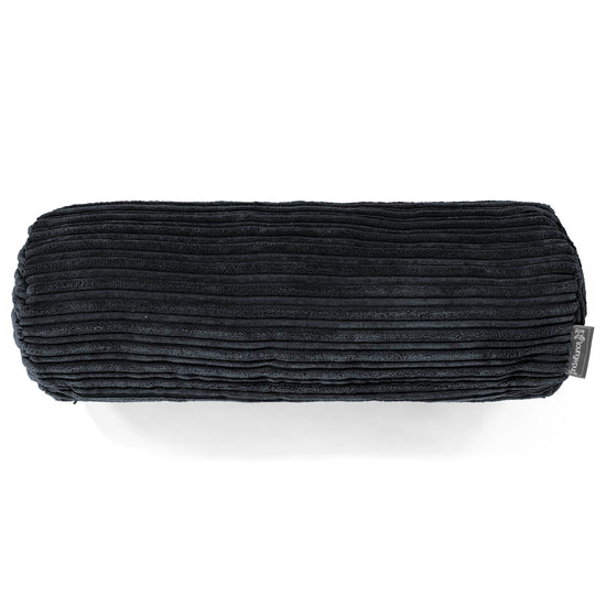 Pøllepude 20 x 55cm - Klassisk Jernbanefløjl Sort 02