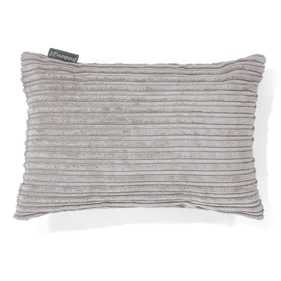 Pudebetræk 35 x 50cm - Klassisk Jernbanefløjl Aluminium Søl 01