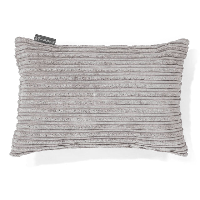 Pudebetræk 35 x 50cm - Klassisk Jernbanefløjl Aluminium Søl 01