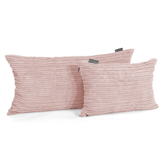 Pude 35 x 50cm - Klassisk Jernbanefløjl Blush Lyserød 03