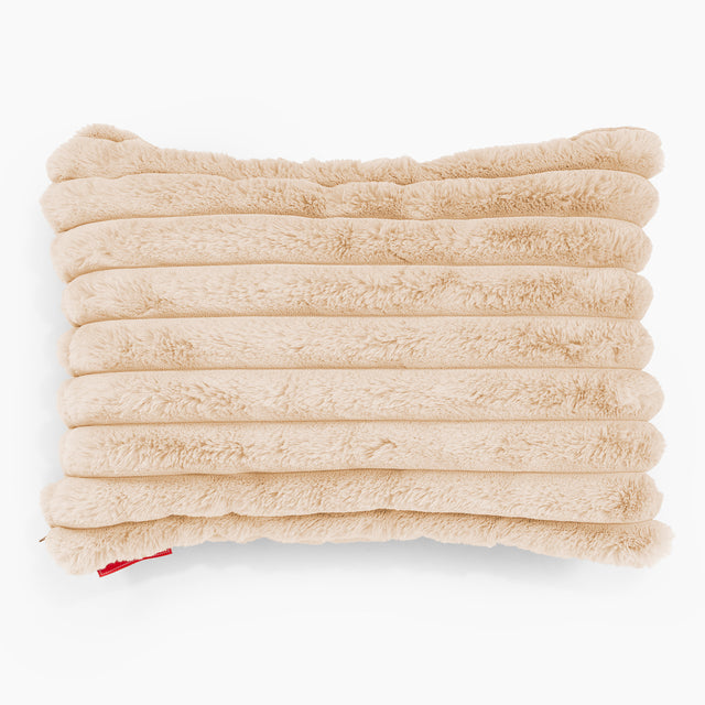 Pudebetræk 35 x 50cm - Ultraplysfløjl Fersken 01