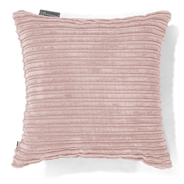 Pude 47 x 47cm - Klassisk Jernbanefløjl Blush Lyserød 01