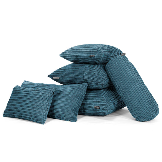 Pude 47 x 47cm - Klassisk Jernbanefløjl Navy 04