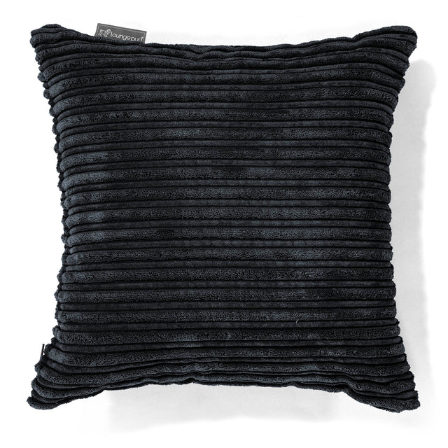 Pude 47 x 47cm - Klassisk Jernbanefløjl Sort 01