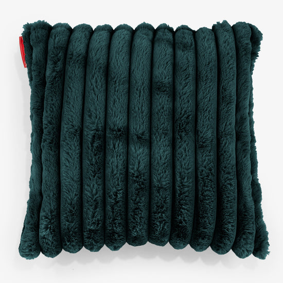 Pudebetræk 47 x 47cm - Ultraplysfløjl Turkis 01