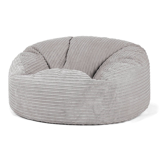 Sækkestol Sofa 'Mammut' - Klassisk Jernbanefløjl Aluminium Søl 01