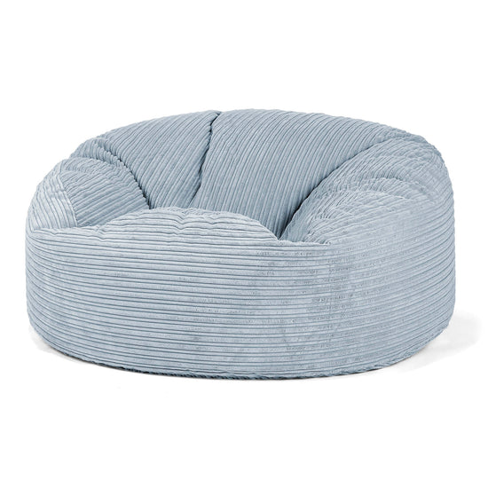 Sækkestol Sofa 'Mammut' - Klassisk Jernbanefløjl Baby Blå 01
