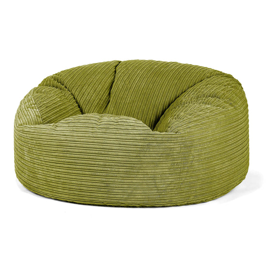 Sækkestol Sofa 'Mammut' - Klassisk Jernbanefløjl Limegrøn 01