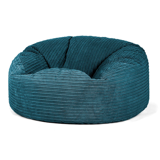 Sækkestol Sofa 'Mammut' - Klassisk Jernbanefløjl Turkis 01
