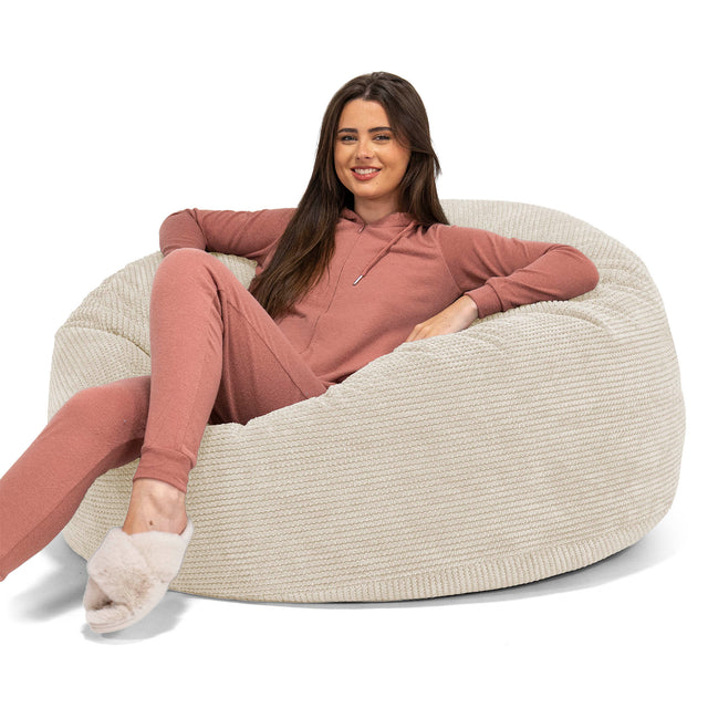 Sækkestol Sofa 'Mammut' - Pom Pom Cremefarvet 01